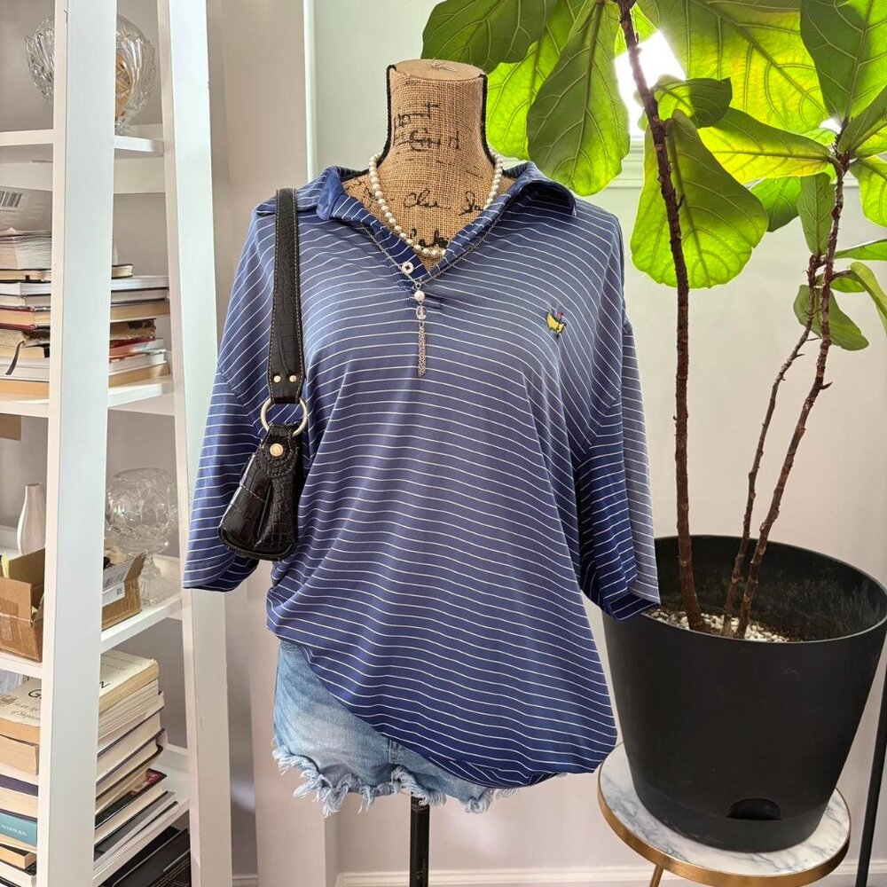 Blue Striped Masters Polo